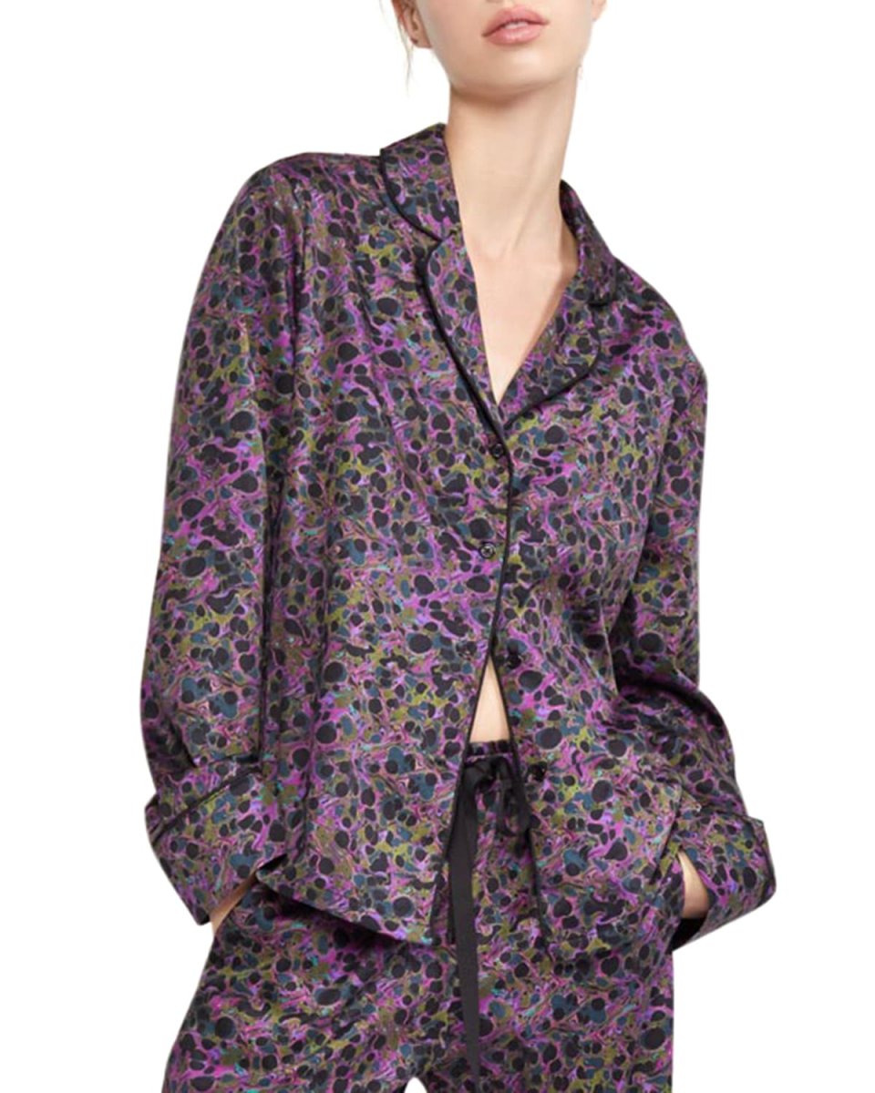 Printed Pajama Top